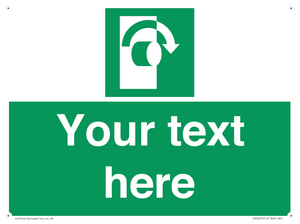 Custom Turn Clockwise Sign